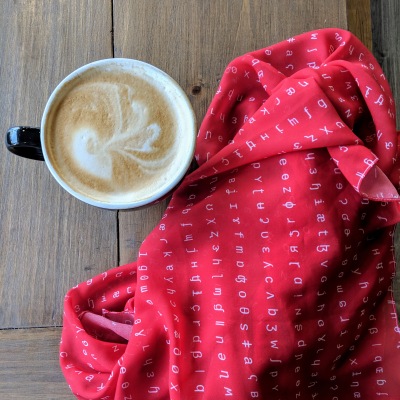 IPA scarf in red